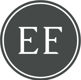 Ekmans Företagsekonomi logotyp, monogram EF